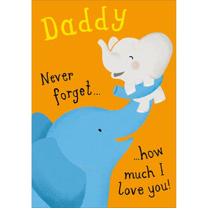 Elephant Daddy Father’s Blank Card