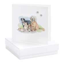 Load image into Gallery viewer, Dogs Boxed Earrings Card
