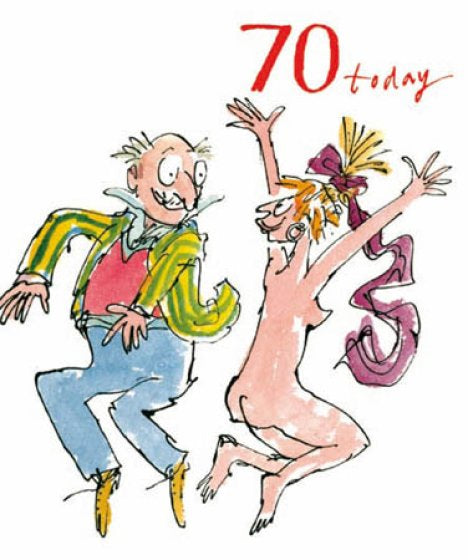 70th Birthday Card By Quentin Blake