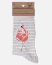 Load image into Gallery viewer, Flamingo Super Soft Bamboo Socks by Wrendale Designs
