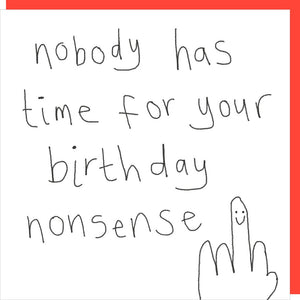 Nonsense Birthday Card By RosieMadeAThing