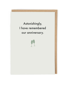 I Remembered Anniversary Card