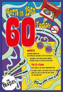 Born In 1965 - 60th Birthday Card