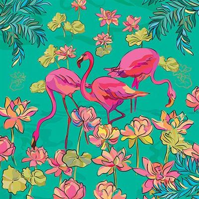 Flamingo Blank Card