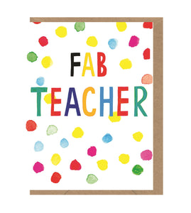 Fab Teacher Blank Card