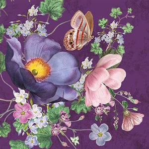 Violet Meadow Blank Card by The Botanist Collection