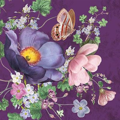 Violet Meadow Blank Card by The Botanist Collection