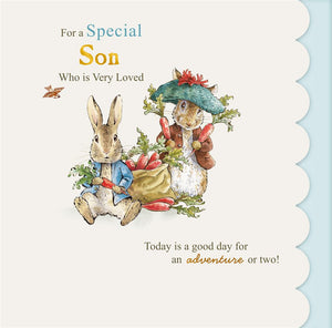 Beatrix Potter-Peter Rabbit Son Birthday Card