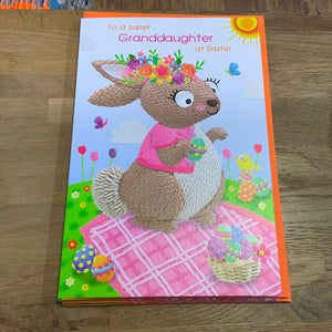 Granddaugther At Easter Card