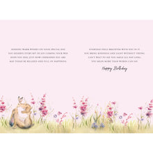 Load image into Gallery viewer, Daughter Kissing Hares Birthday Card

