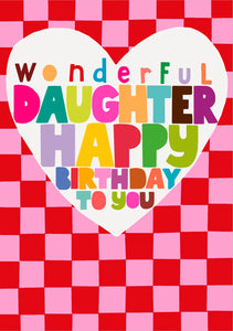 Wonderful Daughter Birthday Card