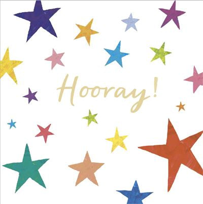 Stars Hooray Blank Card