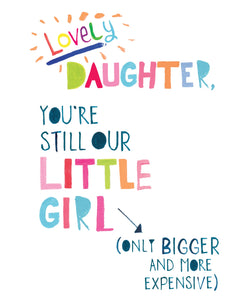 Still Our Little Girl Birthday Card