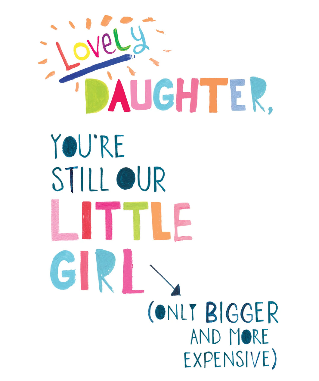 Still Our Little Girl Birthday Card
