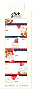 18 Santa Christmas Gift Stickers