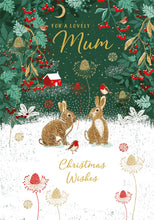 Load image into Gallery viewer, Mum Rabbit &amp; Robin Christmas Card
