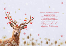 Load image into Gallery viewer, Deer &amp; Robin Dad Christmas Card

