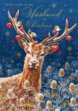 Load image into Gallery viewer, Deer &amp; Robin Dad Christmas Card
