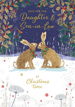 Load image into Gallery viewer, Daughter &amp; Son-in-Law Hares Christmas Card
