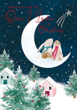 Load image into Gallery viewer, One I love Rabbits in Moon Christmas Card
