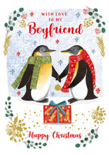 Load image into Gallery viewer, Boyfriend Penguin Christmas Card
