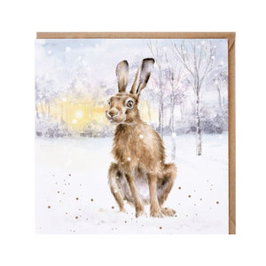 Christmas Hare Card by Wrendale