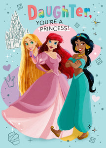 Disney Princess Daughter Birthday Card