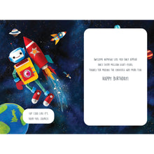 Load image into Gallery viewer, Nephew Rockets Birthday Card
