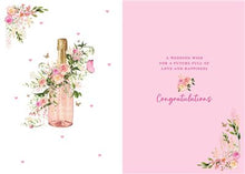 Load image into Gallery viewer, Rose Champagne Wedding Card
