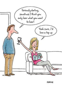 I’d Love A Top Up Humour Birthday Card