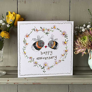 Bee Anniversary Card by Alex Clark