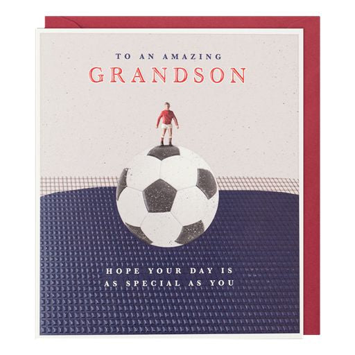 Football Grandson Birthday Card