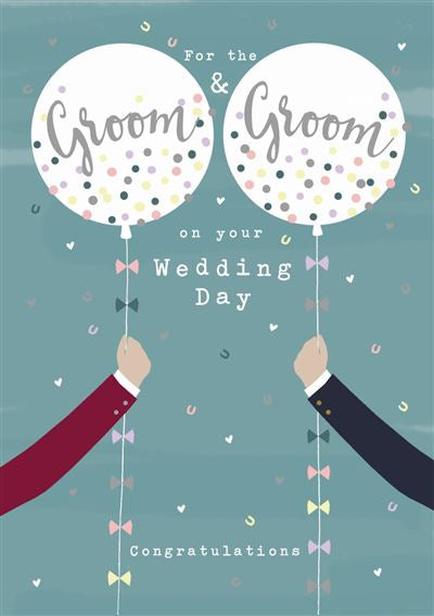 For The Groom & Groom Wedding Card
