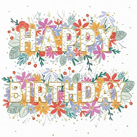 Floral  Birthday Card