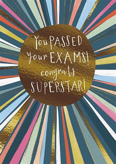 Passed Your Exams  Congratulations Card
