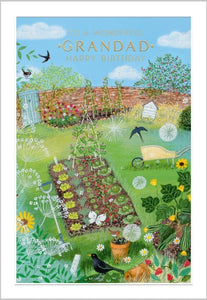 Garden Allotment Wonderful Grandad Birthday Card