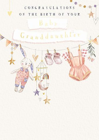 Congratulations On Your Baby Granddaughter Card