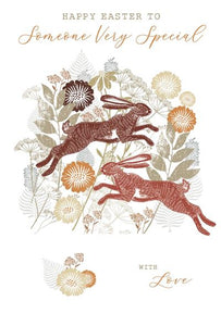 Two Hares Someone Very Special Easter Card
