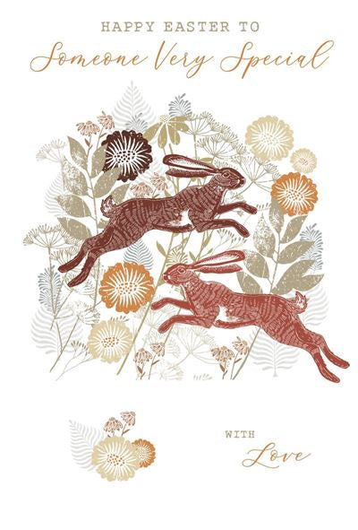 Two Hares Someone Very Special Easter Card