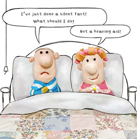 Fart Hearing Aid Humour Birthday Card