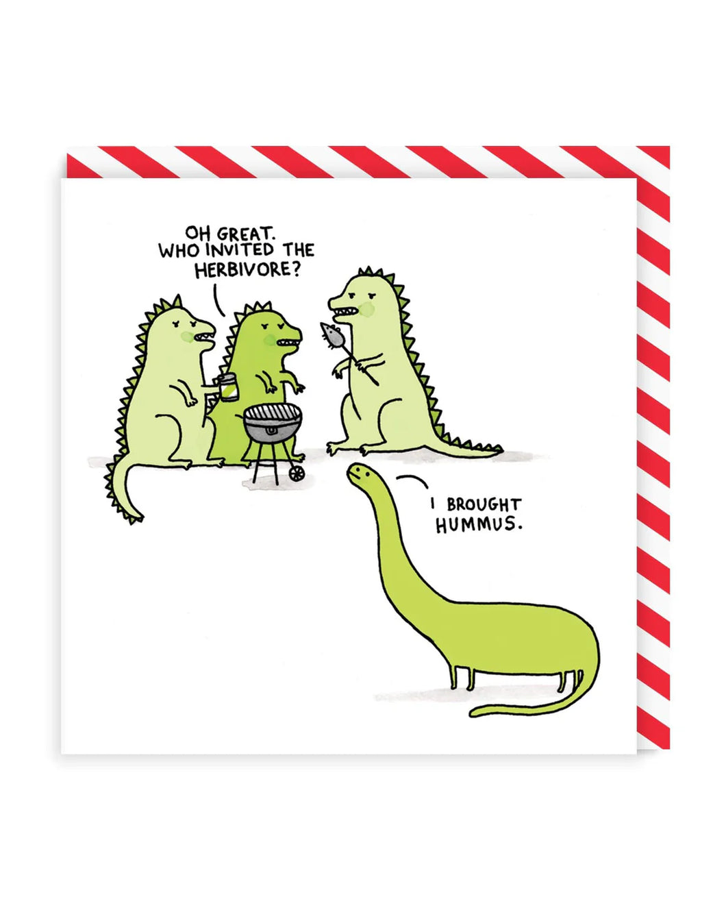 Herbivore Dinosaurs Humour Blank Card