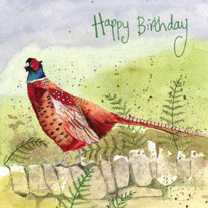 Pheasant Birthday Card