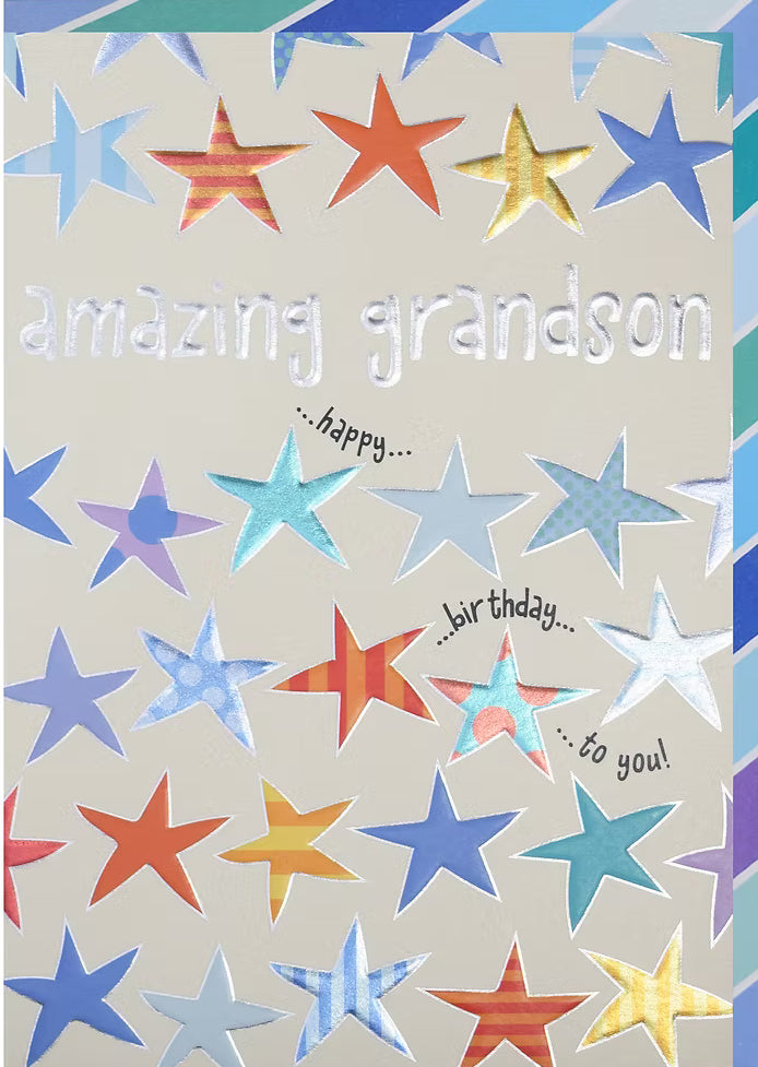 Amazing Grandson Birthday Card