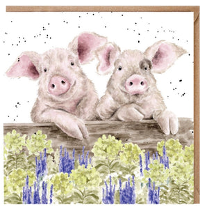 Pig Blank Card by Wrendale Designs