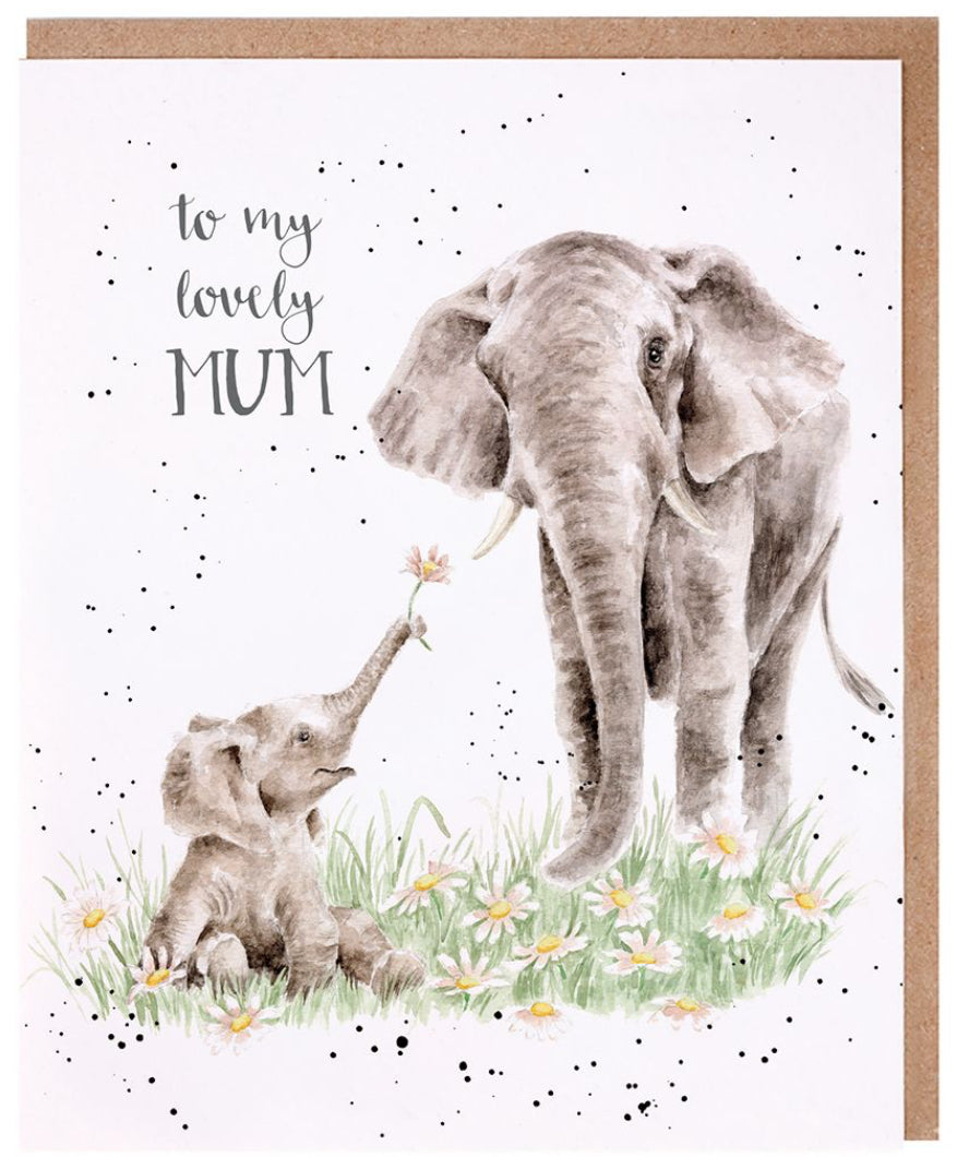 Elephant Mum Birthday Card by Wrendale Designs