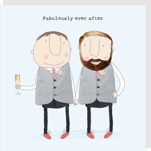 ‘Fabulously Ever After ’ Groom & Groom Wedding Card By RosieMadeAThing