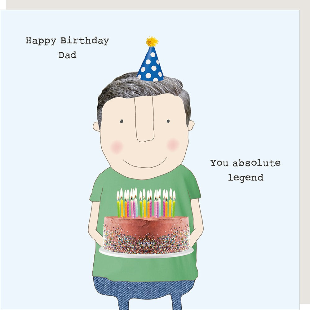 Absolute Legend Dad Birthday Card By RosieMadeAThing