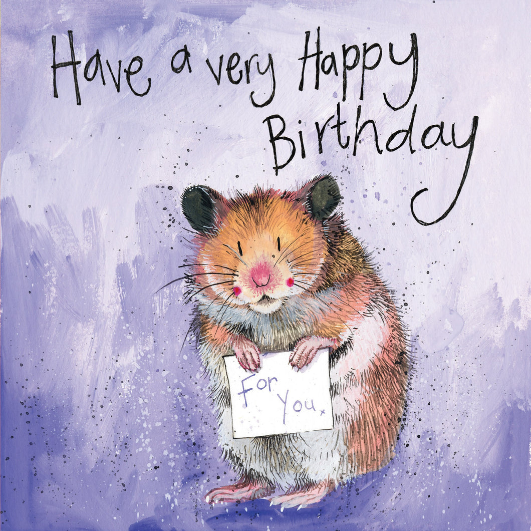 Hampster Birthday Card