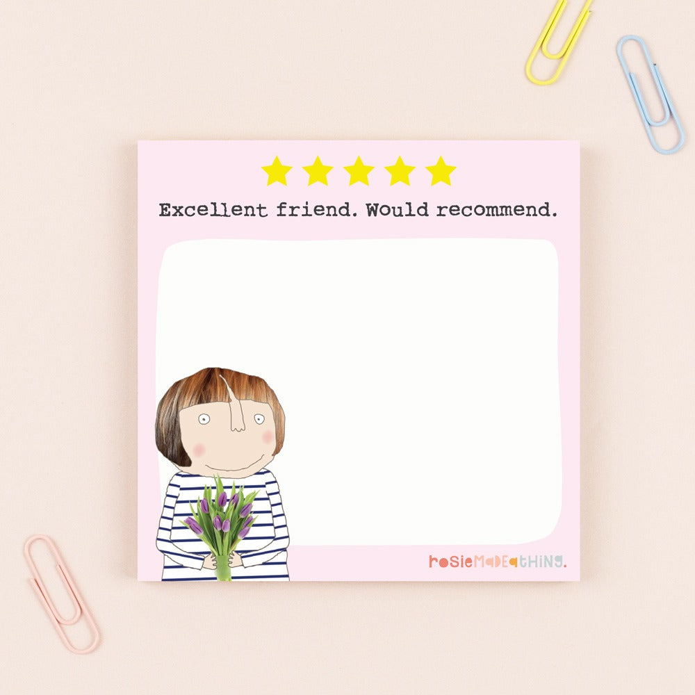 Excellent Friend Would Recommend Sticky Jot By RosieMadeAThing