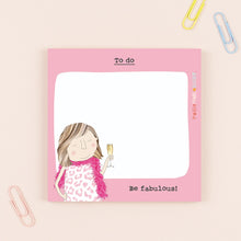 Load image into Gallery viewer, Be Fabulous Sticky Jot By RosieMadeAThing
